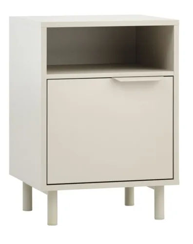 Mesa de luz SKAVE 1 puerta beige en Beige - Mesas de luz, Uruguay | JYSK