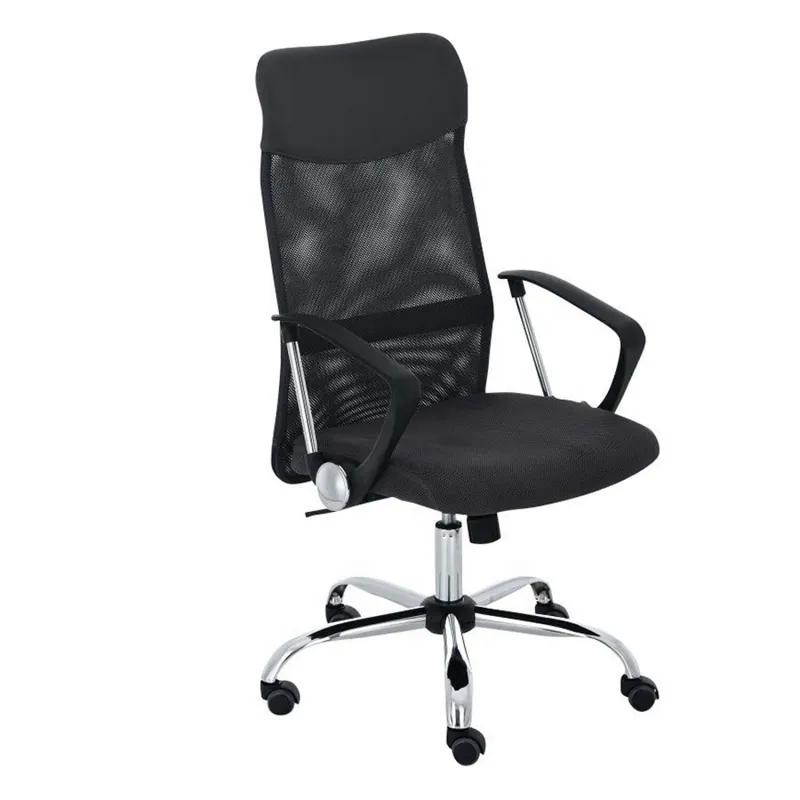 SILLA DE ESCRIOTRIO MESH RESPALDO ALTO MC019A en Negro - Escritorios y sillas de escritorio, Uruguay | Alfa Ventas