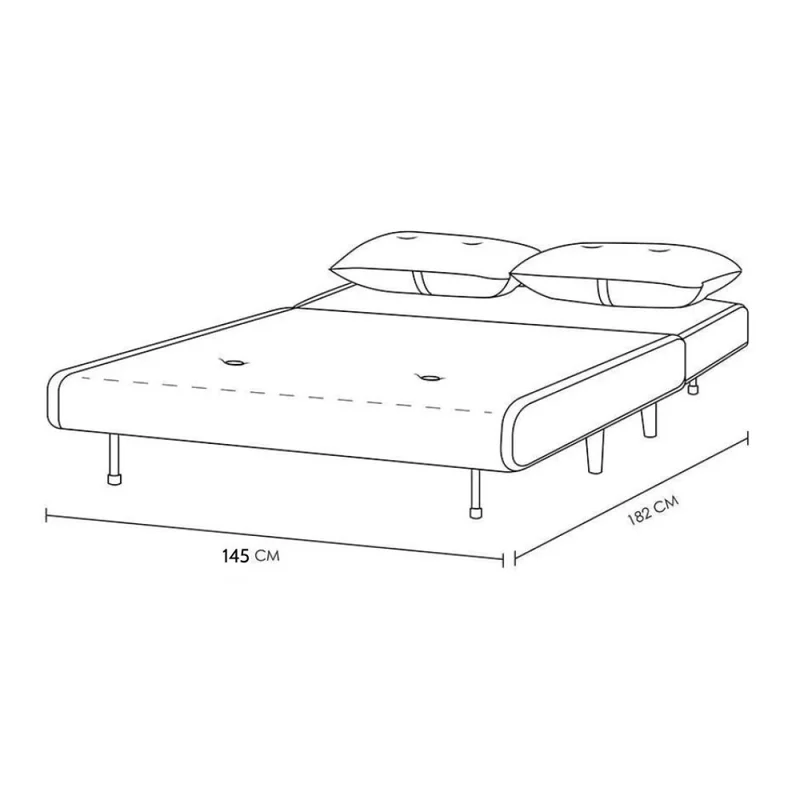 Sillon cama Trifold 2 cuerpos en Gris - Sillones y sofás, Uruguay | La Cueva Muebles, vista 4