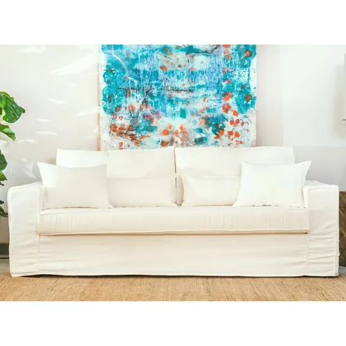 Sillón Garda 3 cuerpos Blanco en Blanco - Sillones y sofás, Uruguay | Satec