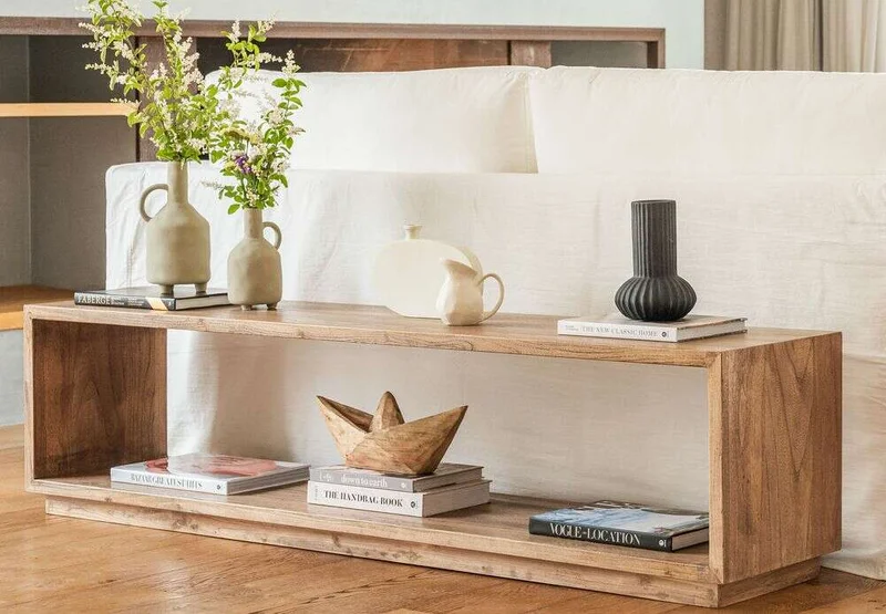 RACK / MESA LIVING CUBO - 1.75 X 0.40 MTS en Madera natural - Muebles para TV, Uruguay | La Iberica, vista 16