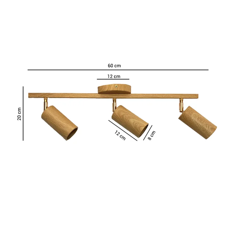 Lámpara de Techo Orientable Loto 3 en Marrón - Lámparas colgantes, Uruguay | Serlux, vista 5