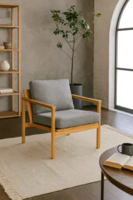 Poltrona Less en Beige - Butacas, banquetas y puffs, Uruguay | Casa Brava, vista 6