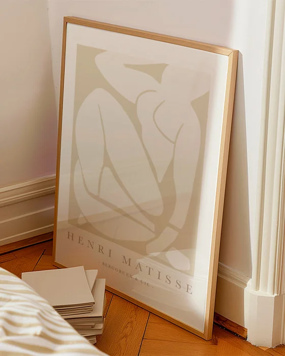 Matisse - White & beige N.01 en Beige - Láminas, Uruguay | La Cuadrería, vista 2