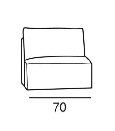 SOFA ARLES MODULO SIMPLE 70X100 BEIGE en Beige - Sillones y sofás, Uruguay | Más Infinito Casa, vista 4