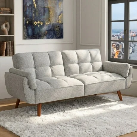 Sofa cama Frida en Gris - Sillones y sofás, Uruguay | La Cueva Muebles, vista 8