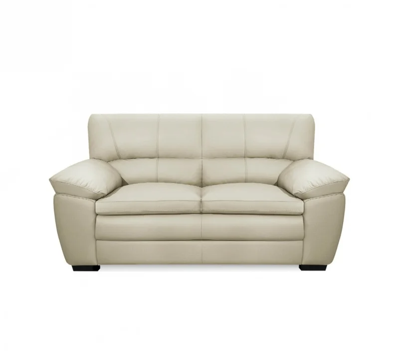 Sillón 100% Cuero - 2 Cuerpos Premium - Arena en Beige - Sillones y sofás, Uruguay | Rústico Hogar, vista 3
