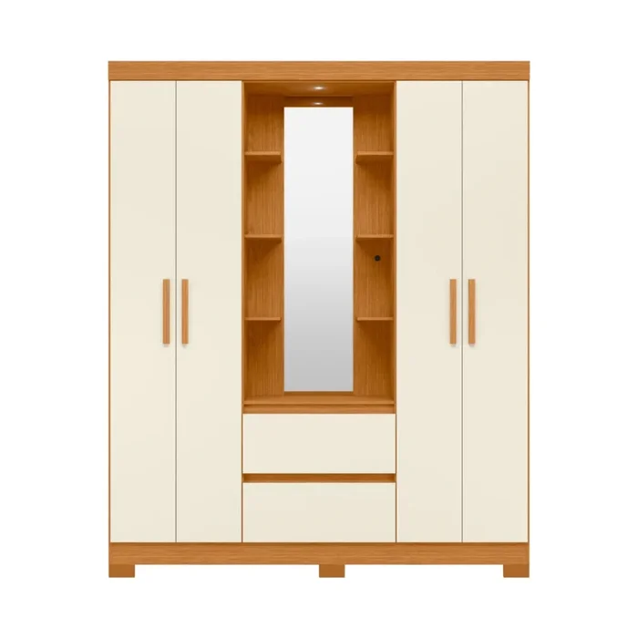 Ropero 4 puertas y 3 cajones - Olimpia - Línea FIT - Roperos y placares, Uruguay | Ecowood, vista 2