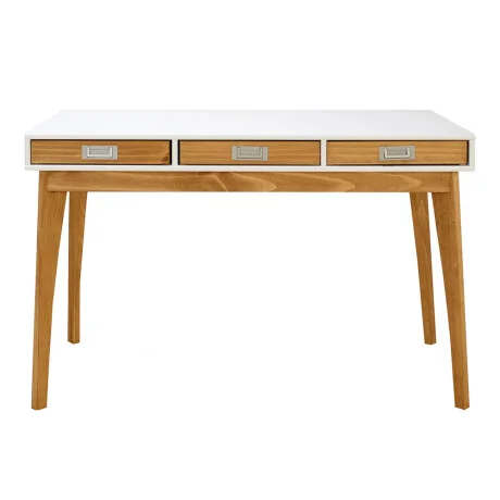 Escritorio Linea Metro - Blanco/Miel en Multicolor - Escritorios, Uruguay | La Cueva Muebles, vista 14