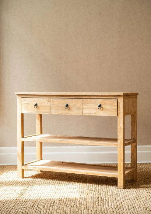 APARADOR / MESA DE ARRIMO OLMO - 1.20 MTS en Madera natural - Bibliotecas, Uruguay | La Iberica, vista 9