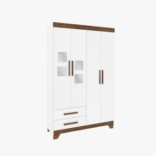 Placard Tateti 4P en Blanco - Roperos y placares, Uruguay | Palermo Casa Deco