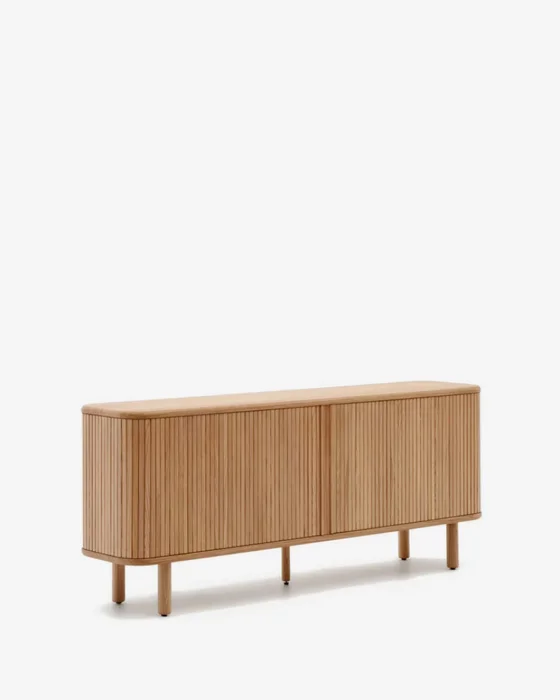 Aparador Mailen 2 puertas en chapa de fresno - con acabado natural 180 x 75 cm en Madera natural - Aparadores y recibidores, Uruguay | Kavehome