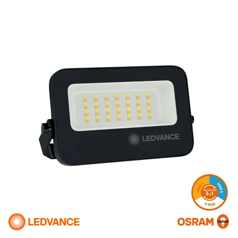 Foco LED LEDVANCE Compact IP66 20W CCT Negro en Negro - Lámparas colgantes, Uruguay | Serlux