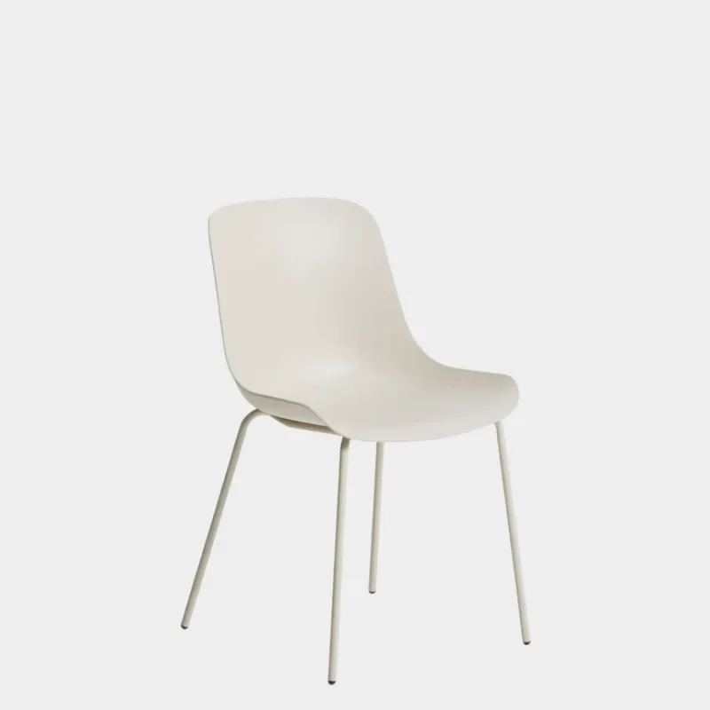 Silla Altea beige y patas de acero - con acabado beige en Beige - Sillas, Uruguay | Kavehome