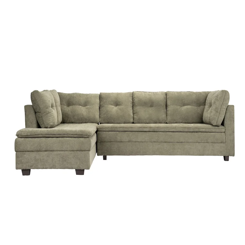 Sillon 3 cuerpos con Chaise - Coimbra - Derecho Verde en Verde - Sillones y sofás, Uruguay | Rústico Hogar, vista 4