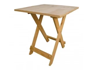 Mesa de pino plegable en Madera natural - Mesas de comedor, Uruguay | Que Sal Muebleria, vista 2