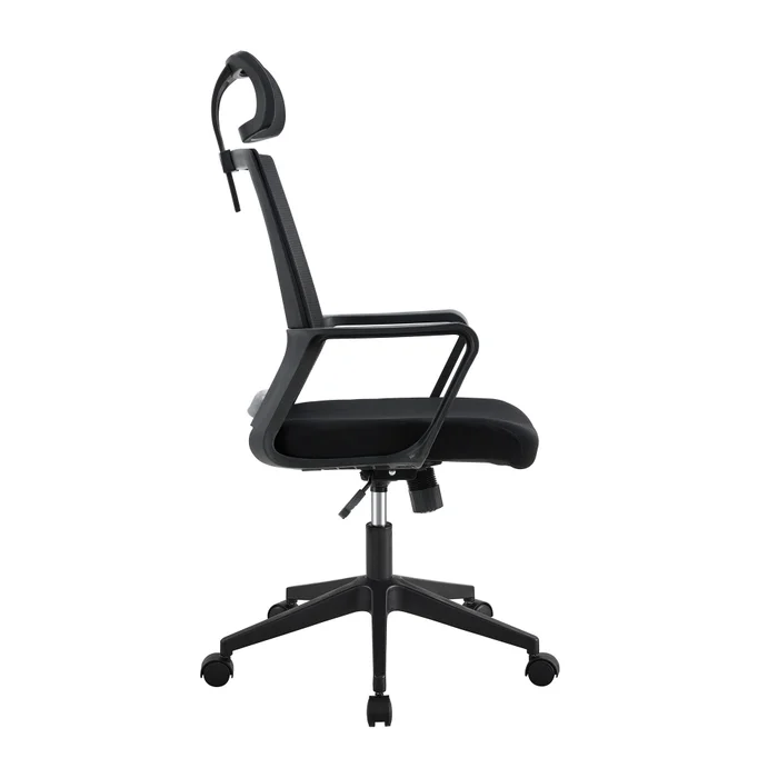 Silla De Oficina Malla Negro Collins en Negro - Escritorios y sillas de escritorio, Uruguay | Divino, vista 3