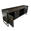 Rack Trendy 180 cm - Negro (Pie Negro) - Muebles para TV, Uruguay | Berna home, vista 2 de 8