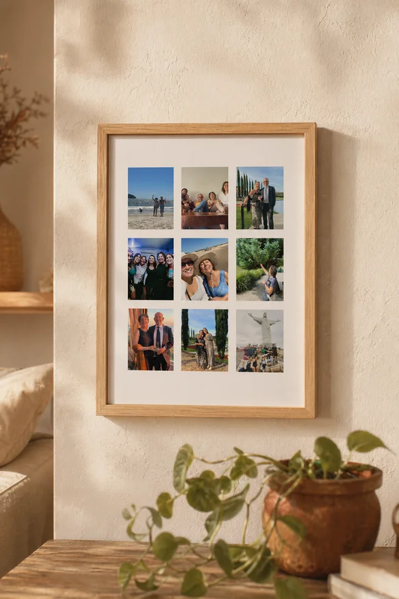 El mejor recuerdo - Cuadro Personalizado con tu Foto en Madera natural - Láminas, Uruguay | Kiosko de Mar, vista 2