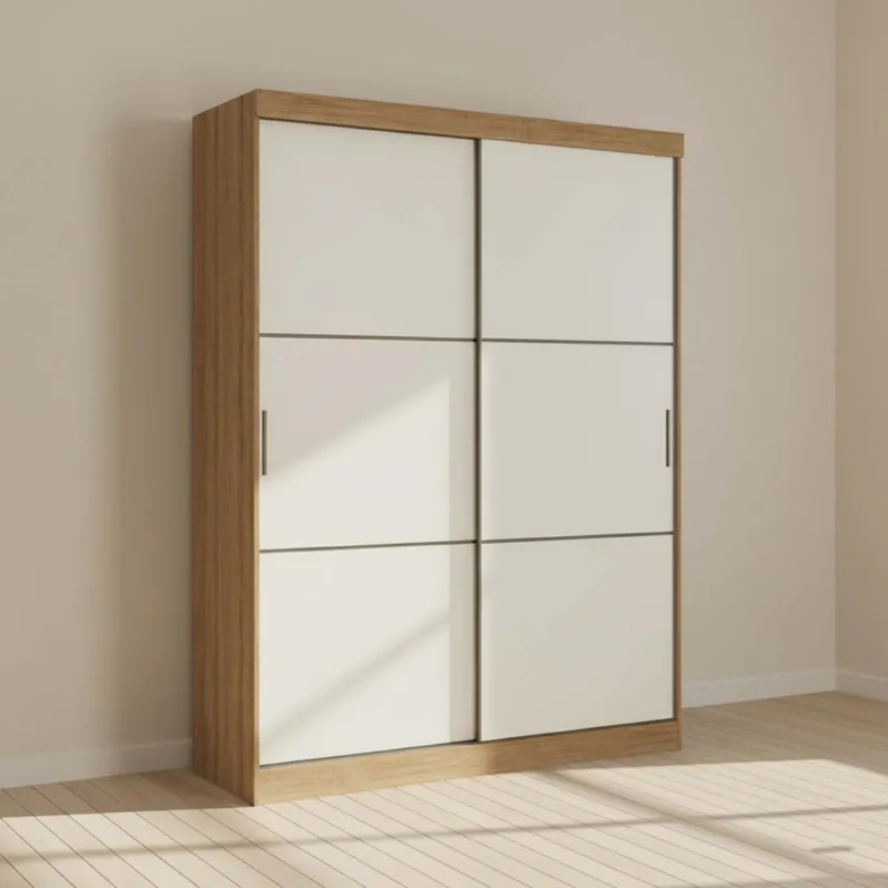 Placard 2 Puertas Mdp Marron Comfort Flex en ALMENDRA - Roperos y placares, Uruguay | Divino