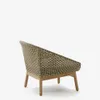 Butaca Olbia de ratán sintético y madera maciza de teca FSC 100% en Verde - Butacas, banquetas y puffs, Uruguay | Kavehome, vista 9 de 10