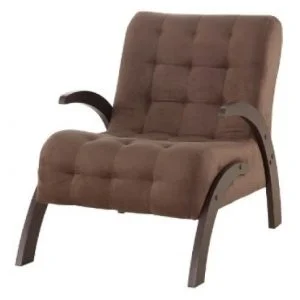 Butaca Living Sillon 1 Cuerpo Sofa Flower Marron en Madera natural - Butacas, banquetas y puffs, Uruguay | Soy Hogar, vista 2