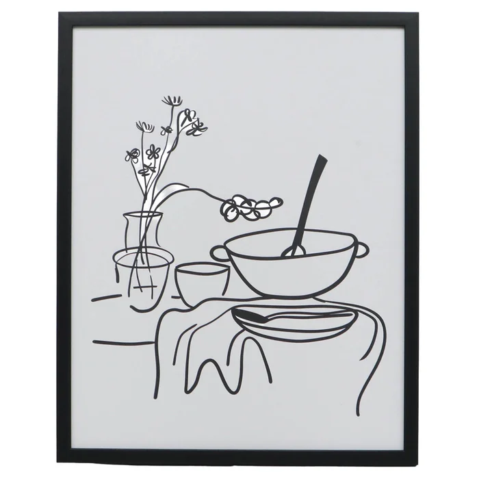 Cuadro Spaghetti I, 40 Blanco Papel Wi242005a en Blanco - Decoración de pared, Uruguay | Divino