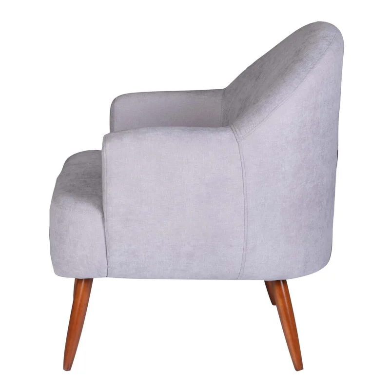 Butaca Tela-y-madera Gris Agata en Gris - Sillones y sofás, Uruguay | Divino, vista 5