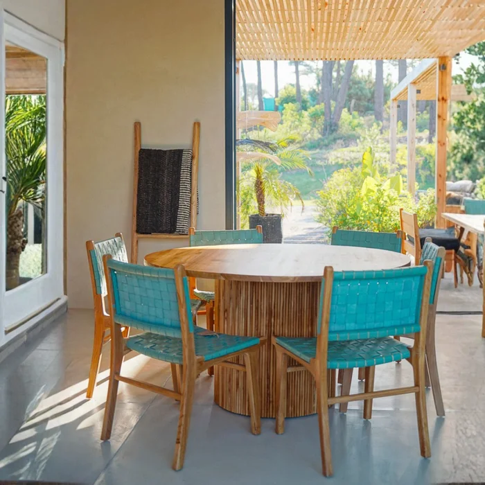 Mesa de Centro Redonda de Teca Luma | Casakos en Madera natural - Mesas de comedor, Uruguay | Casakos, vista 4