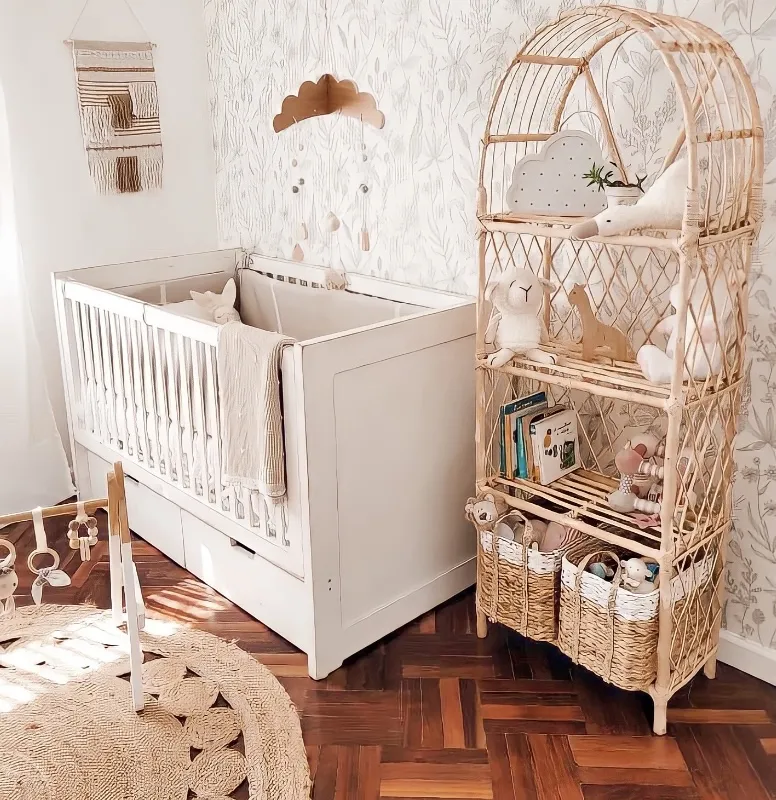 Estantería de mimbre en Madera natural - Muebles, Uruguay | Decoramuss