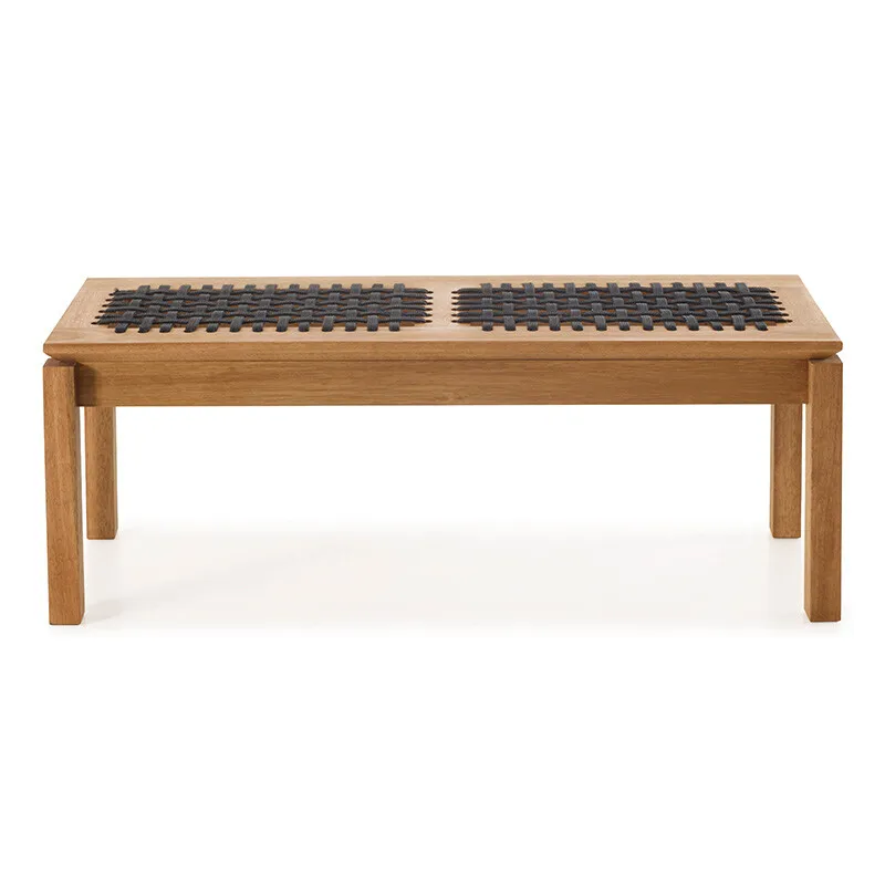 BANCO TRACO CUERDA NEGRA 140x37x43CM JATOBA - Muebles para el exterior, Uruguay | Vinibel