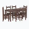 Juego Comedor Mesa 6 Sillas Linea Mexicana Madera en Marrón - Escritorios y sillas de escritorio, Uruguay | Soy Hogar, vista 1 de 4