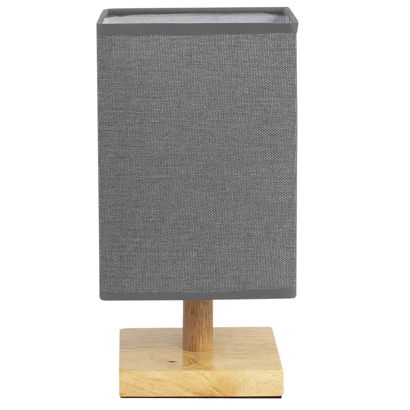Lámpara Madera Gris De Mesa en Gris - Lámparas de mesa, Uruguay | Divino