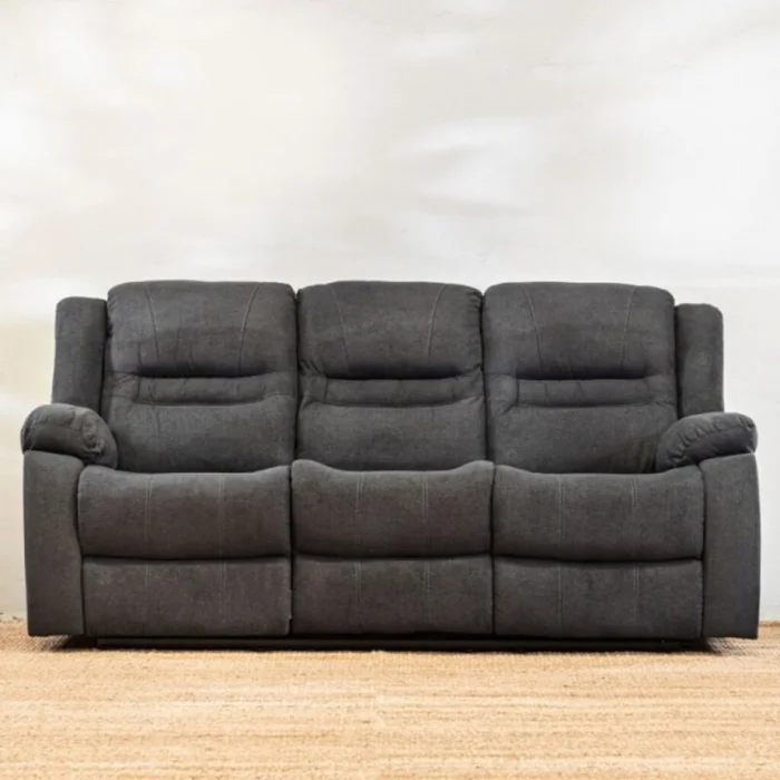 Sillón Reclinable Renno 3 Cuerpos Gris en Gris - Sillones y sofás, Uruguay | Aihaus
