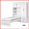 Placard con cama de 1 plaza – Lisboa RG 023 en Blanco - Dormitorio, Uruguay | Punto Unión, vista 1 de 7