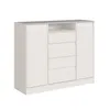 CASTRO- COMODA ALBA 4 CAJONES BLANCO 5065A-B - Cómodas, Uruguay | Alfa Ventas, vista 2 de 3