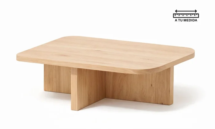 Mesa de Living AMBAY Curva en Madera natural - Mesas de living, Uruguay | Finkel