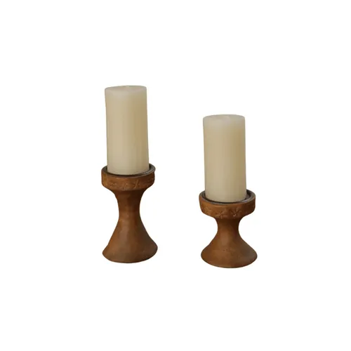 CANDELABRO CUERO ARTERIORS 20X18 S - Velas y Portavelas, Uruguay | Masinfinito Casa
