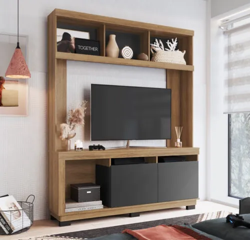 Modular Escocia en Madera natural - Muebles para TV, Uruguay | Palermo Casa Deco
