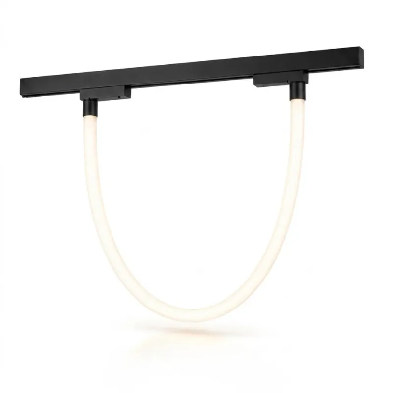 Tubo Flexible para Riel Magnético 360° 2700K Negro en Negro - Lámparas colgantes, Uruguay | Serlux