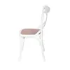 Silla De Comedor Madera Blanco Cruceta en Blanco - Sillas, Uruguay | Divino, vista 5 de 7