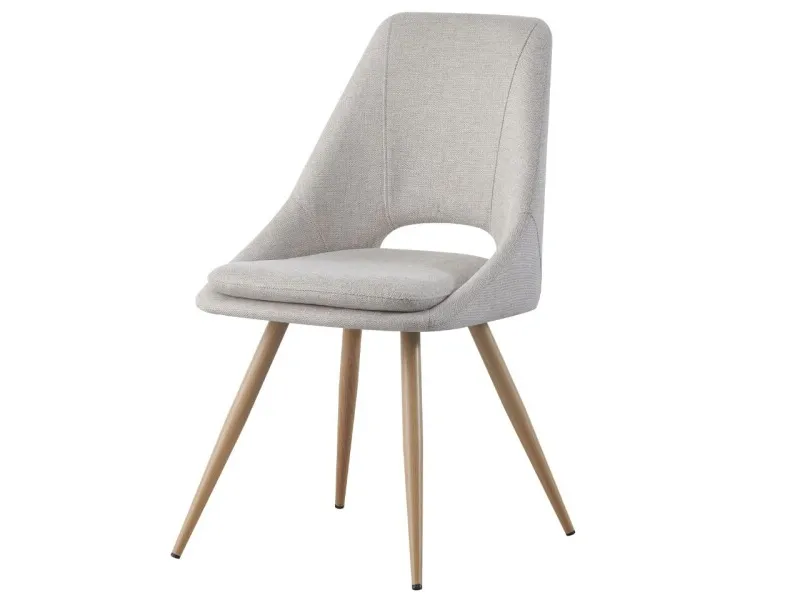 Silla CYNTIA en Tela - Beige en Beige - Sillas, Uruguay | Finkel