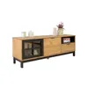 Rack de tv Linea Denise en Negro - Muebles para TV, Uruguay | La Cueva Muebles, vista 3 de 20