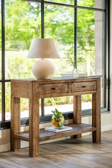 CONSOLA DE RATTAN - 1.10 X 0.40 MTS en Marrón - Bibliotecas, Uruguay | La Iberica, vista 7