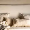 RESPALDO ORGANIC - CURVO - LINO ANTIMANCHAS en Off-white - Respaldos de cama, Uruguay | La Iberica, vista 5 de 5