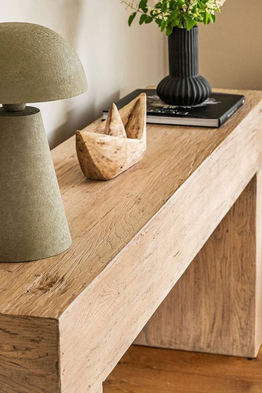 MESA DE ARRIMO / CONSOLA TAURET - 1.80 MTS en Madera natural - Bibliotecas, Uruguay | La Iberica, vista 4