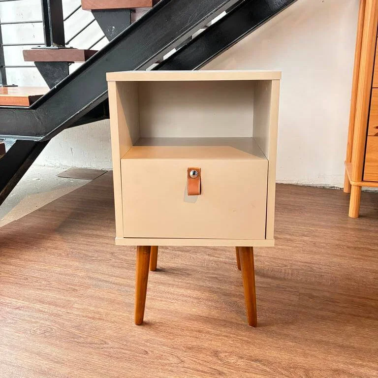 Mesa de Luz Buzios 39cm - Retro en Beige - Mesas de luz, Uruguay | Balton, vista 3