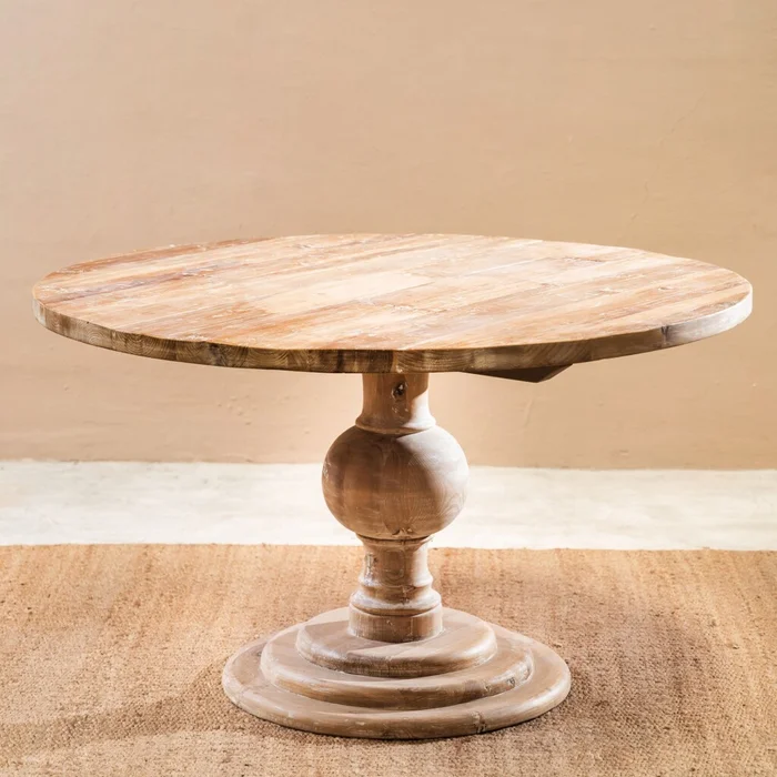 Mesa De Comedor Jansen 132 Cm en Madera natural - Mesas de comedor, Uruguay | Aihaus