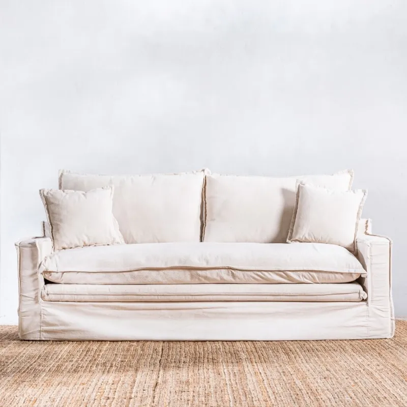 Sillón Tessa 3 Cuerpos Crudo en Beige - Sillones y sofás, Uruguay | Aihaus