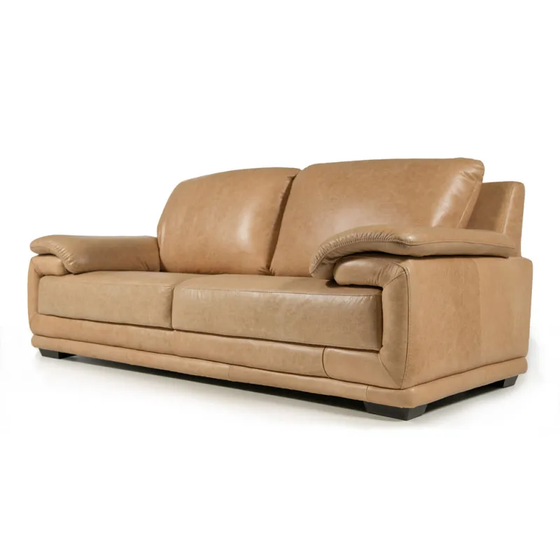 Sofá Space - Cuero Natural - 2,5 cuerpos - A fabricar en Beige - Sillones y sofás, Uruguay | NYR